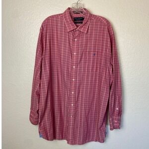 Daniel Cremieux Collection Mens Plaid Button Down Shirt Fine Italian Fabric